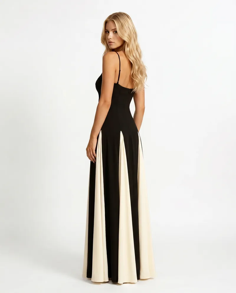 Alice Sweetheart Maxi Dress - Black