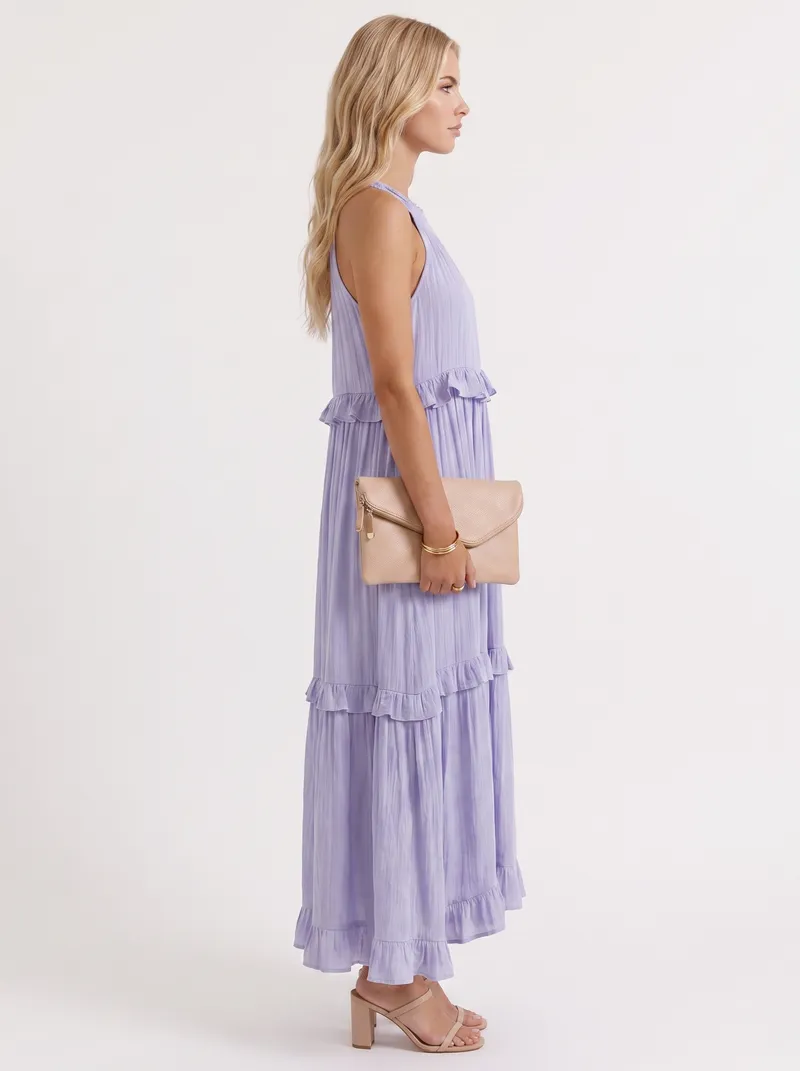 Thea Tiered Maxi Dress - Lilac
