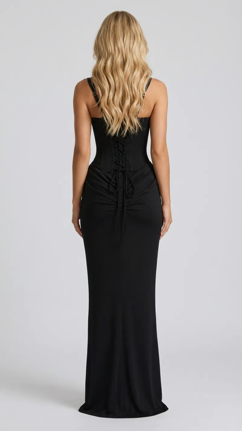 Ariana Draped Maxi Dress
