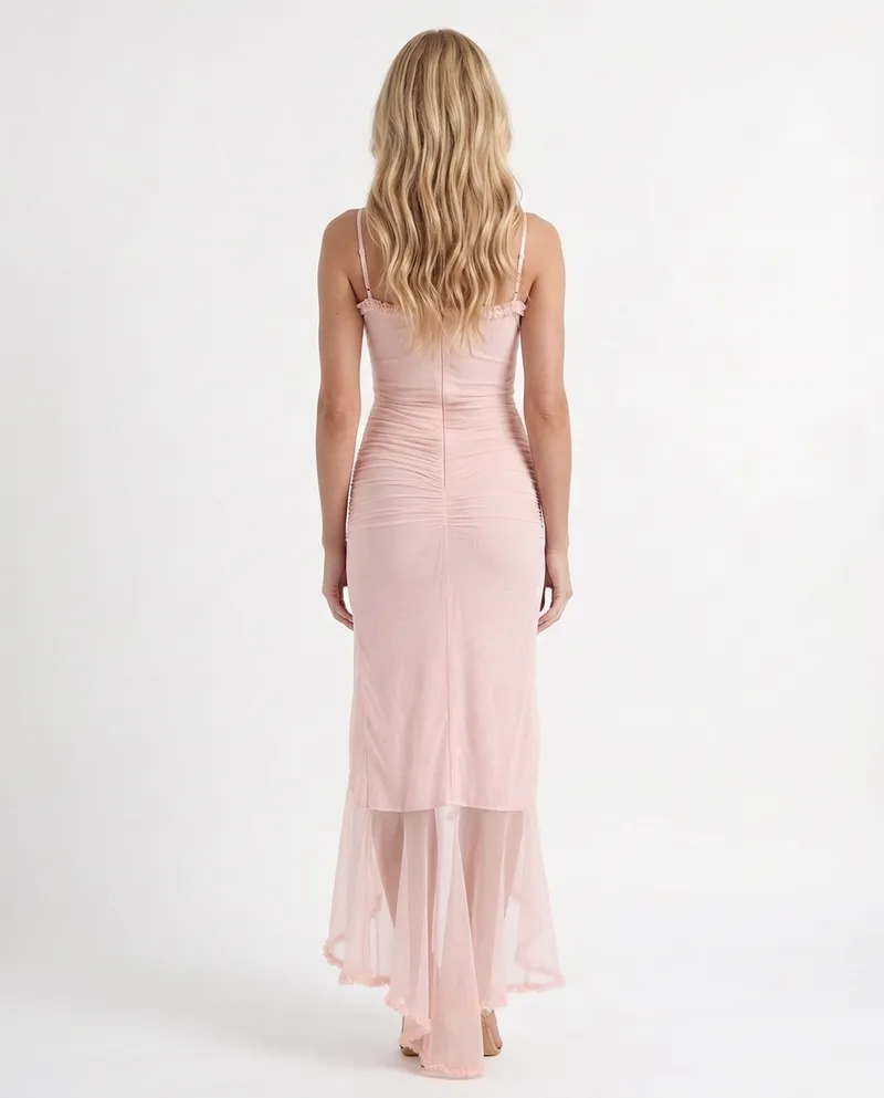 Melina Cutout Maxi Dress - Pink