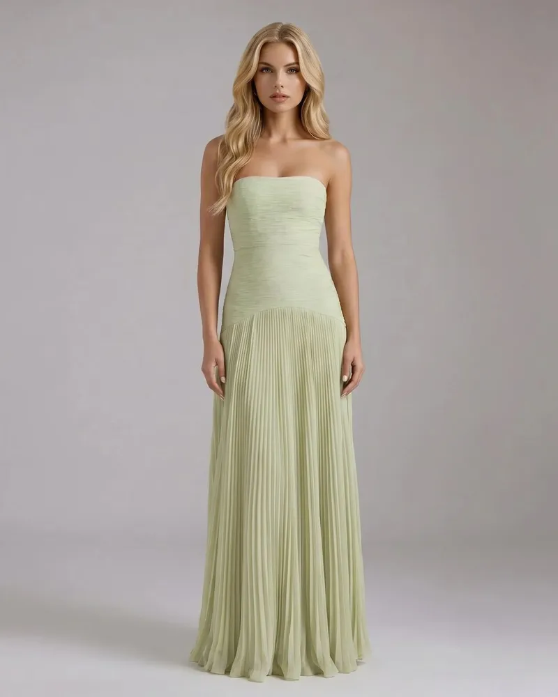 Kenzie Forest Maxi Dress - Green