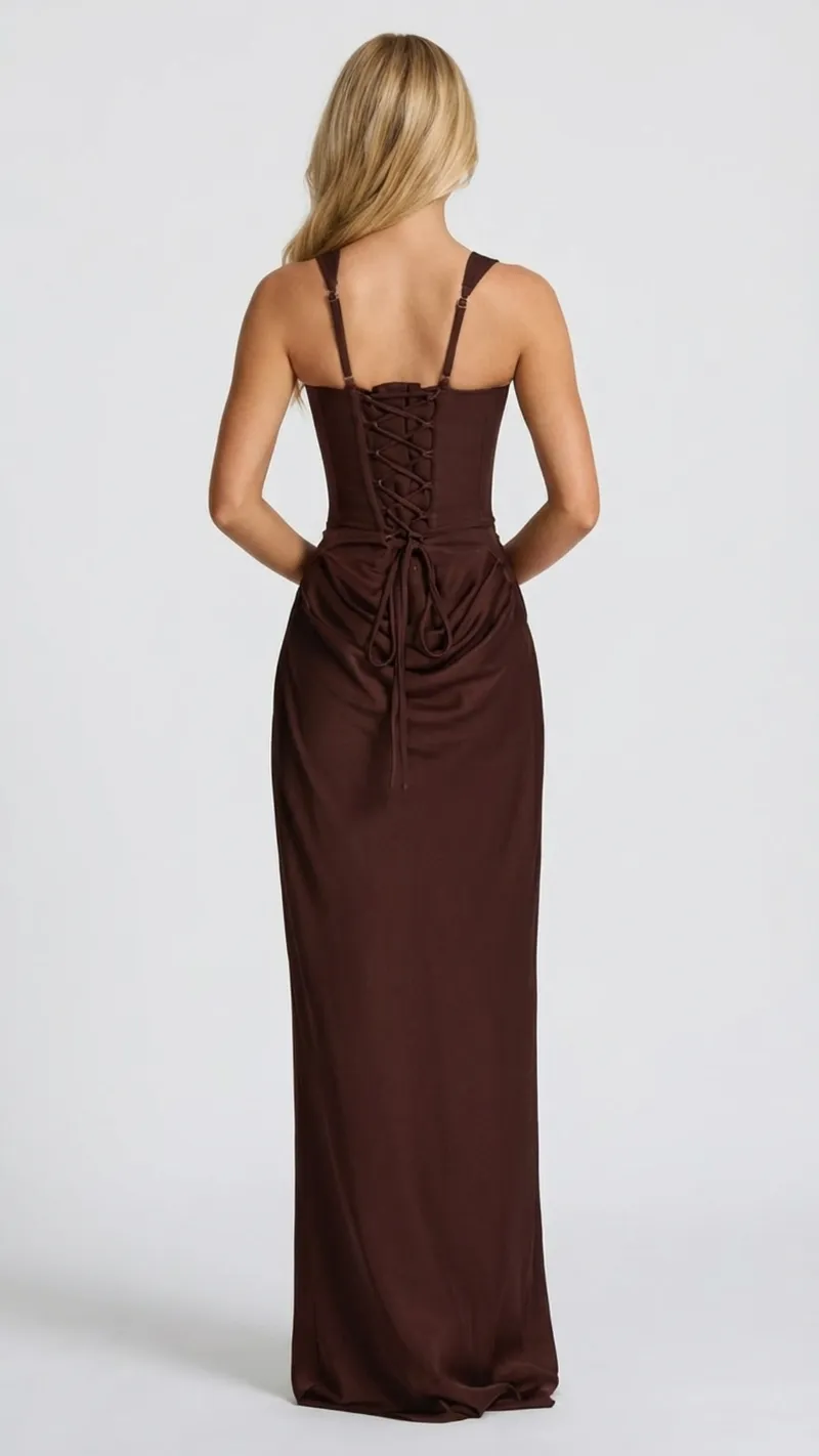 Ariana Draped Maxi Dress