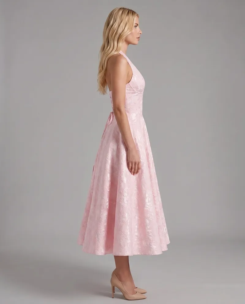 Effie Midi Dress - Blush