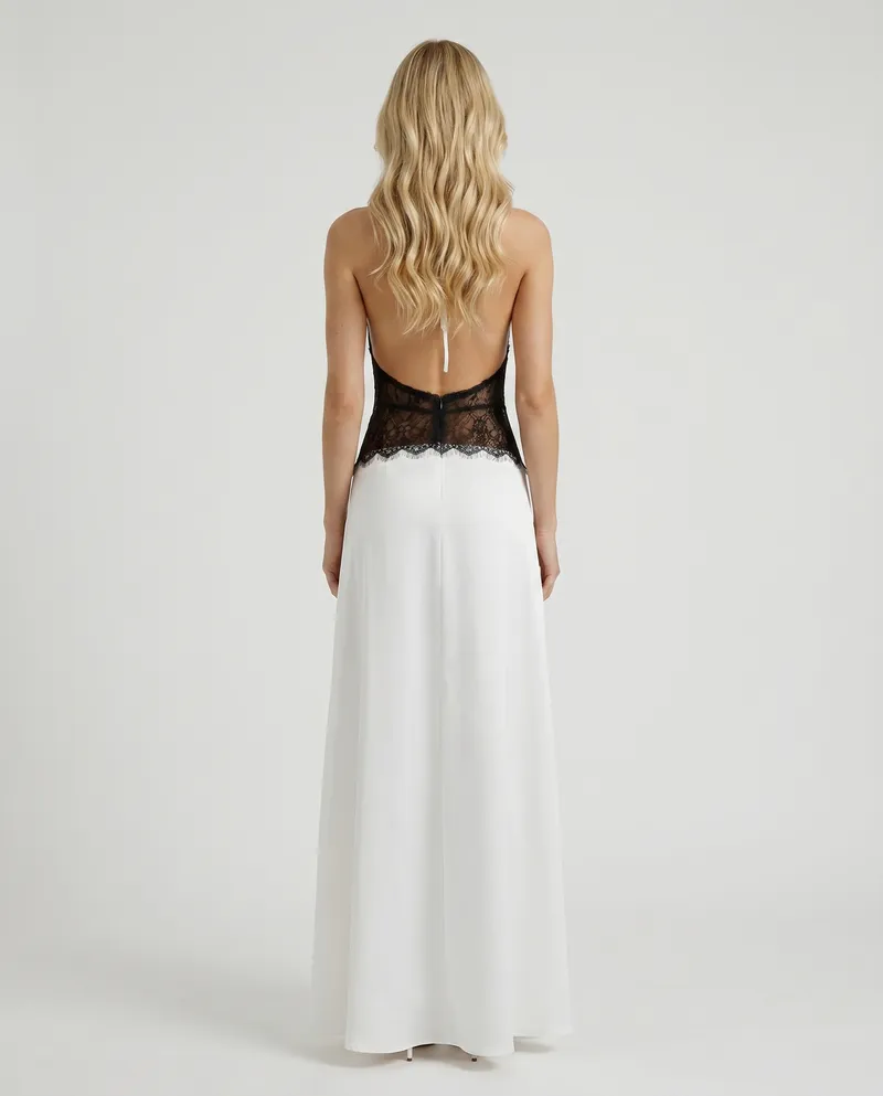 Dina Lace Maxi Dress - White