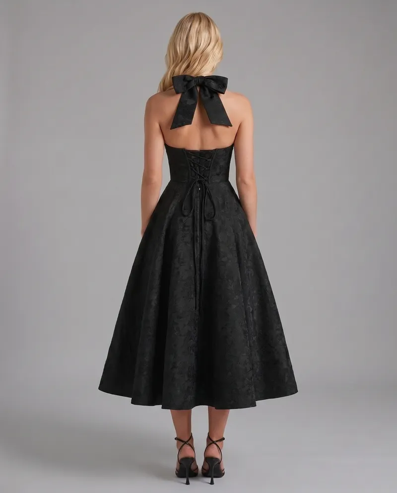 Effie Midi Dress - Black