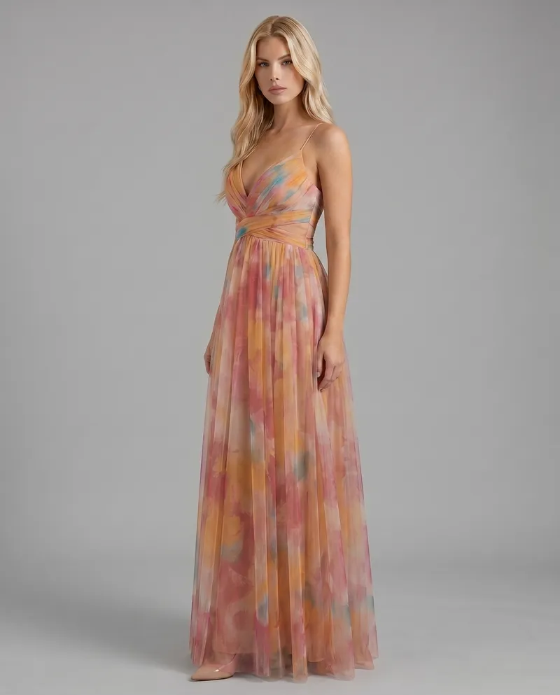 Angela Maxi Dress - Orange
