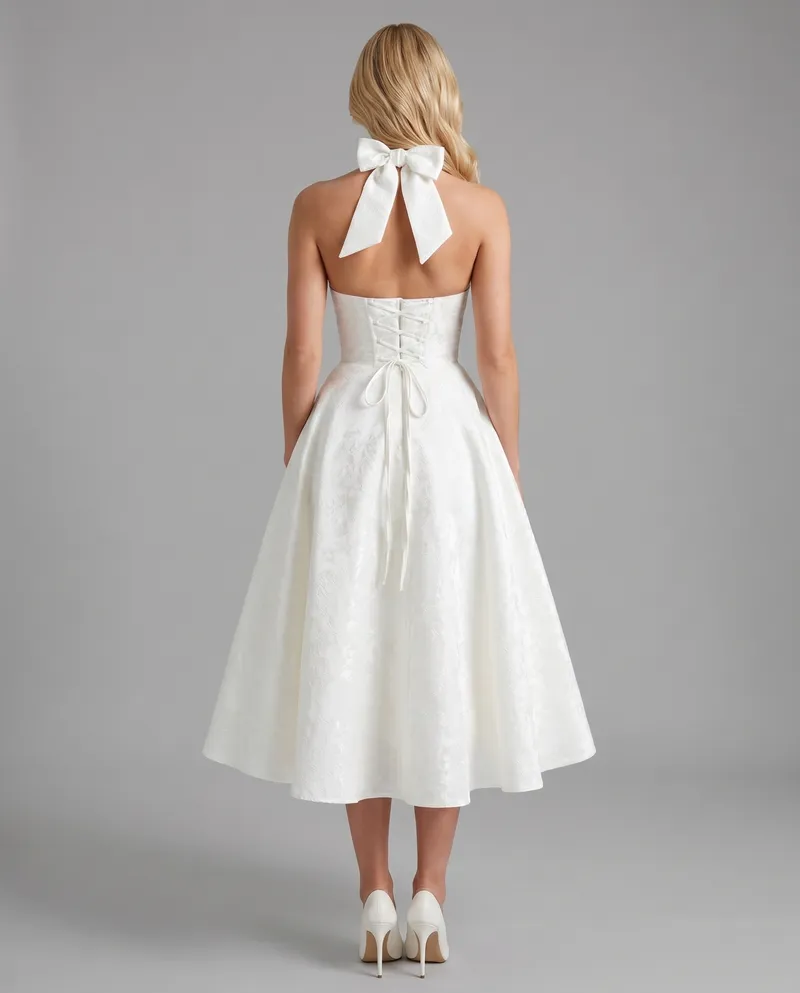 Effie Midi Dress - Ivory