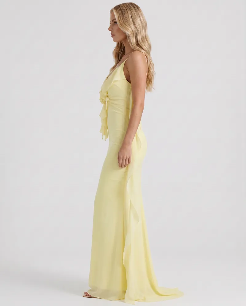 Daniela Slip Maxi Dress - Yellow