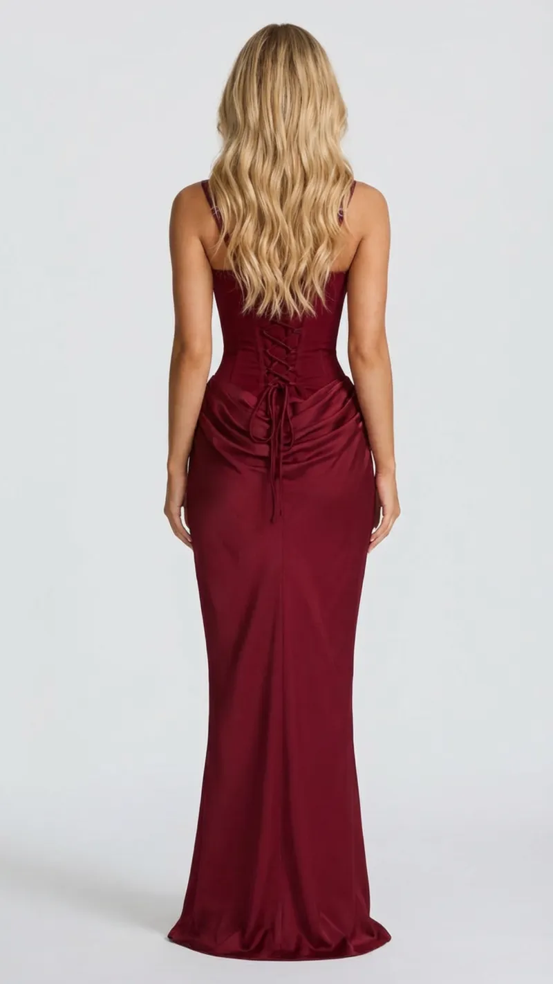 Ariana Draped Maxi Dress