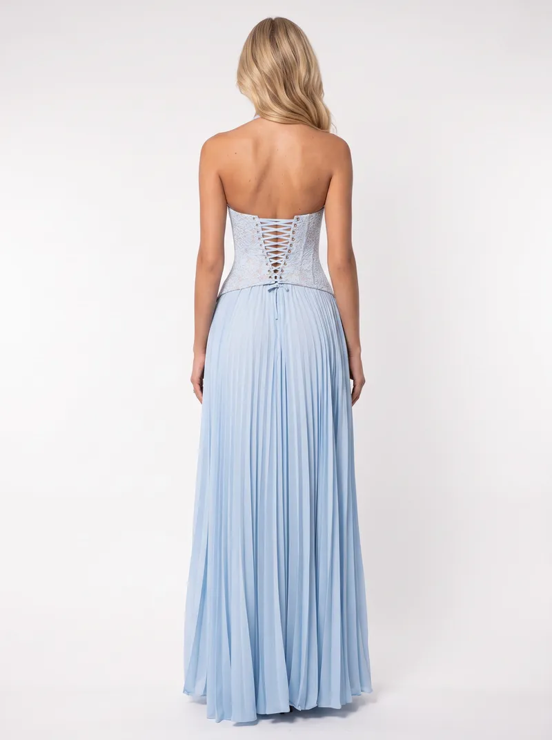 Anneliese Lace Maxi Dress - Blue