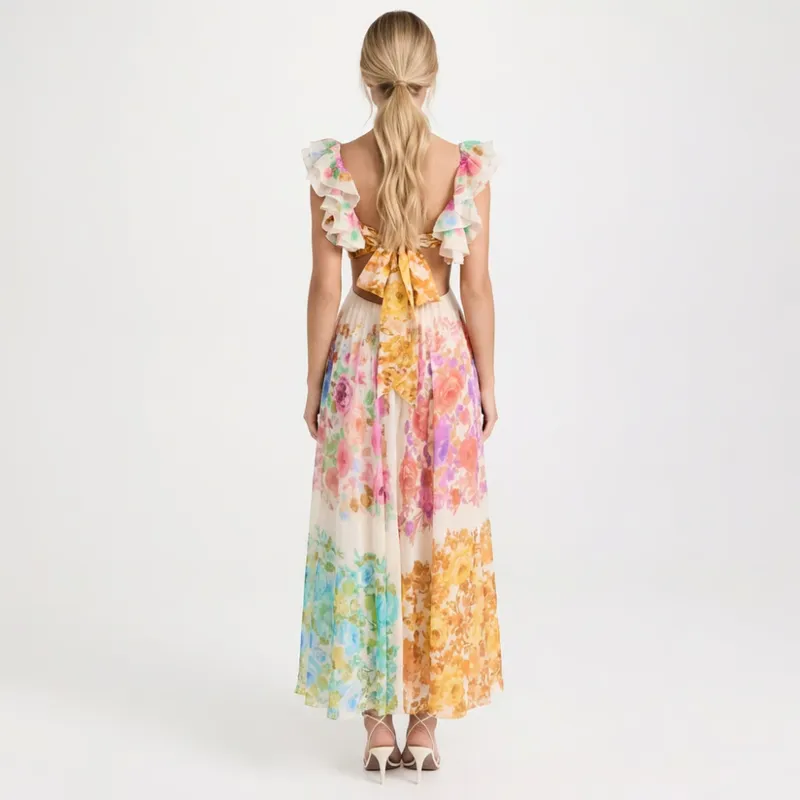Liana Ruffle Maxi Dress