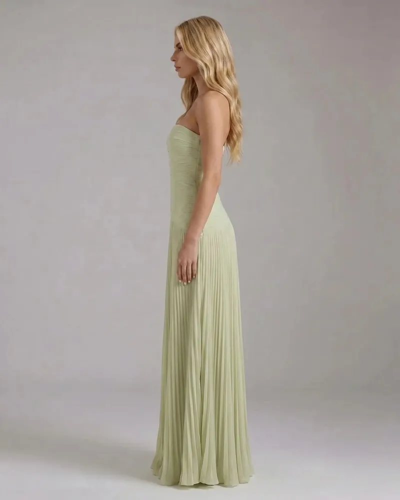 Kenzie Forest Maxi Dress - Green