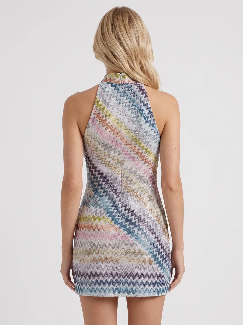 Harlow Zigzag Mini Dress - Multicolor