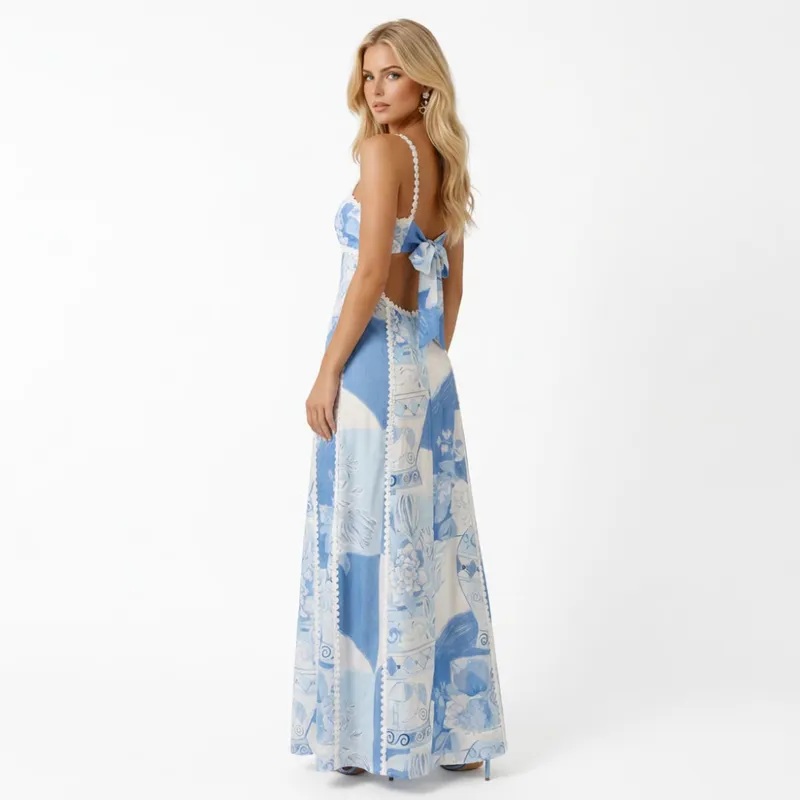 Giselle Bow Maxi Dress