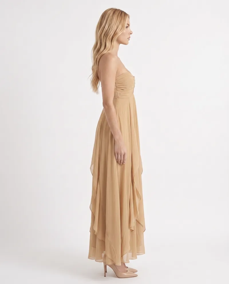 Tatum Keyhole Maxi Dress - Khaki