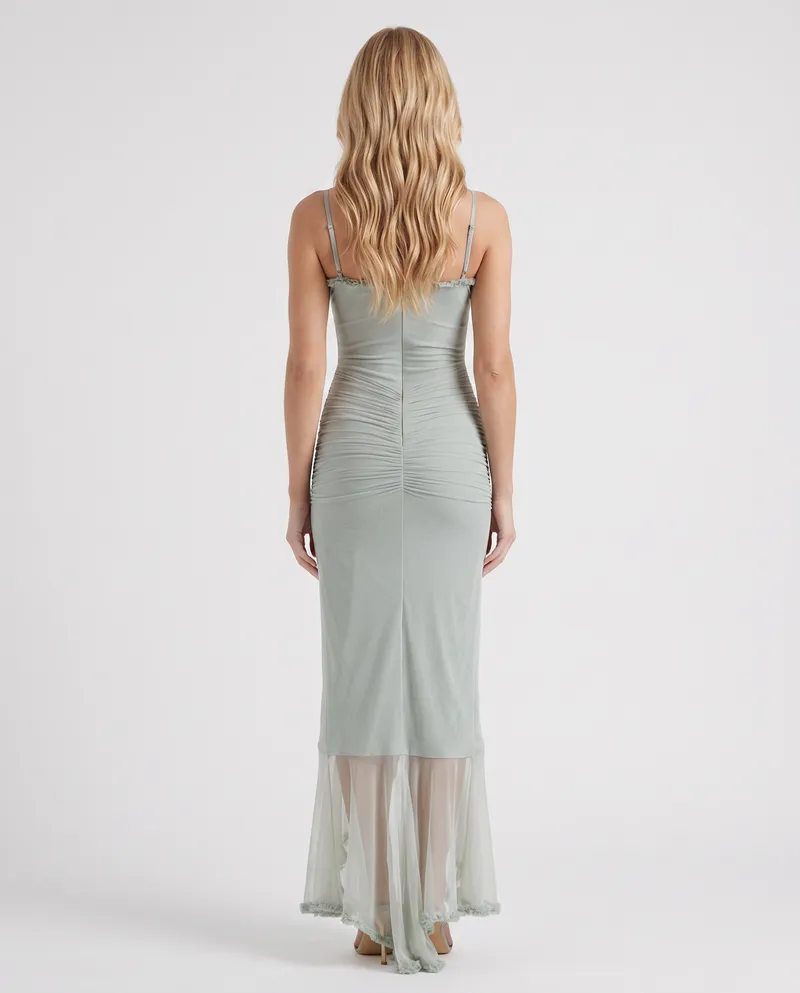 Melina Cutout Maxi Dress - Pistachio
