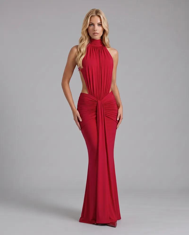 Tiffany Maxi Dress - Red