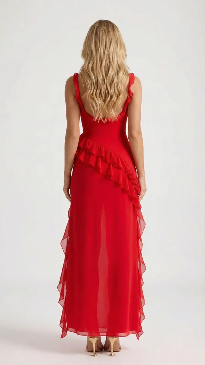 Seraphina Ruffle Maxi Dress