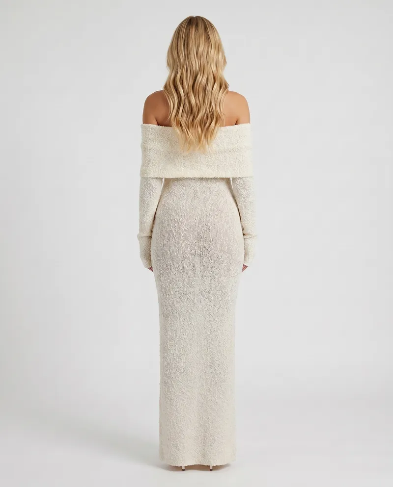 Marisol Off-Shoulder Maxi Dress - Ivory