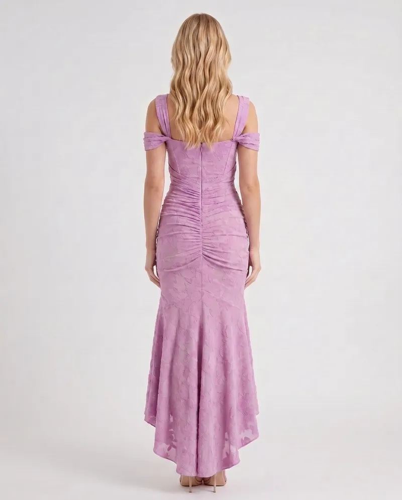 Carisia Corset Maxi Dress - Pink