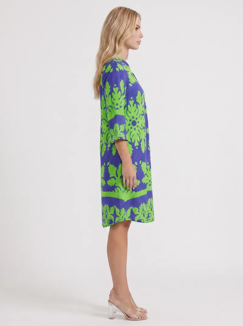 Marije Floral Midi Dress - Green