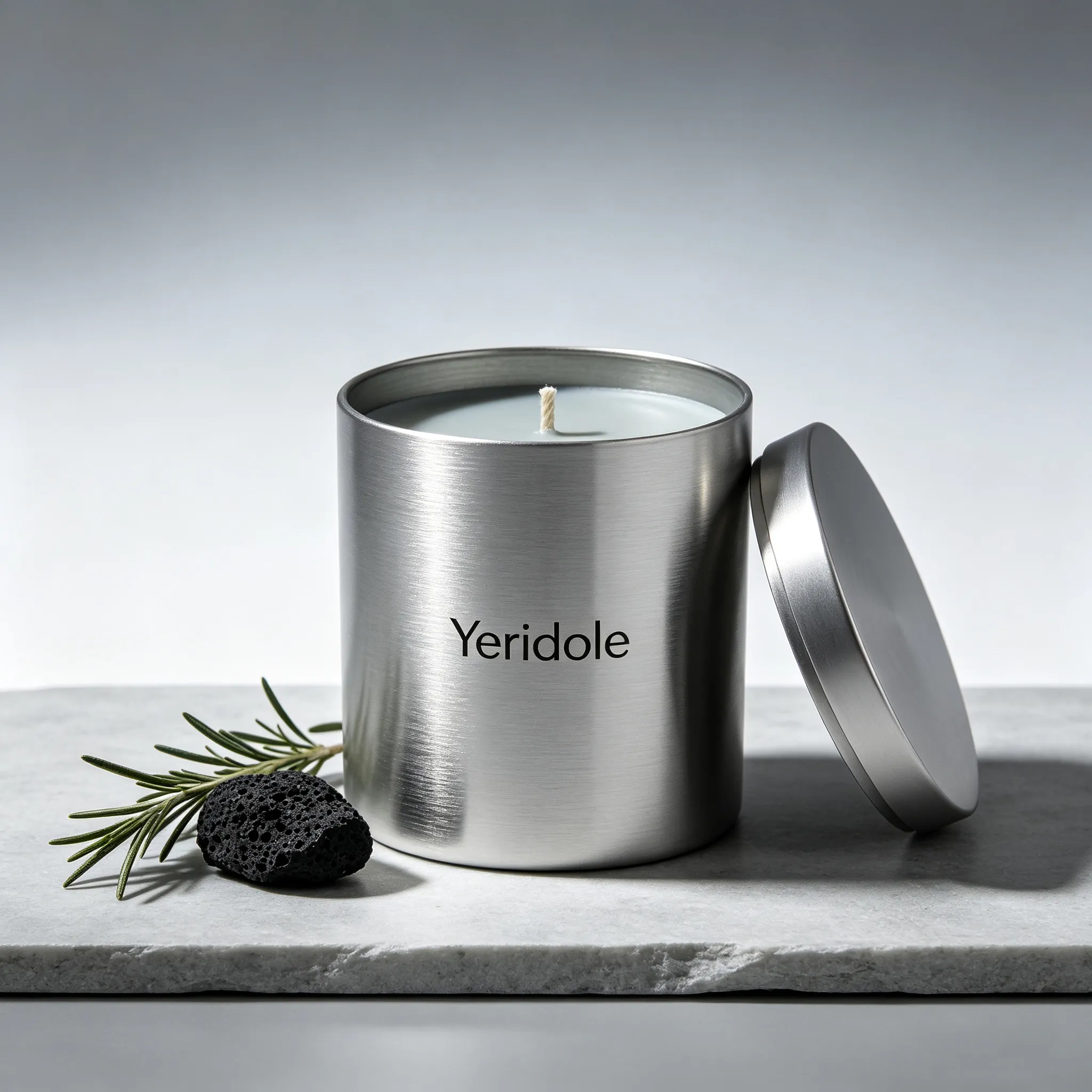 Yeridole Silver Ash Scented Candle