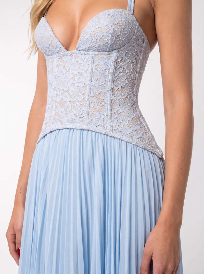 Anneliese Lace Maxi Dress - Blue