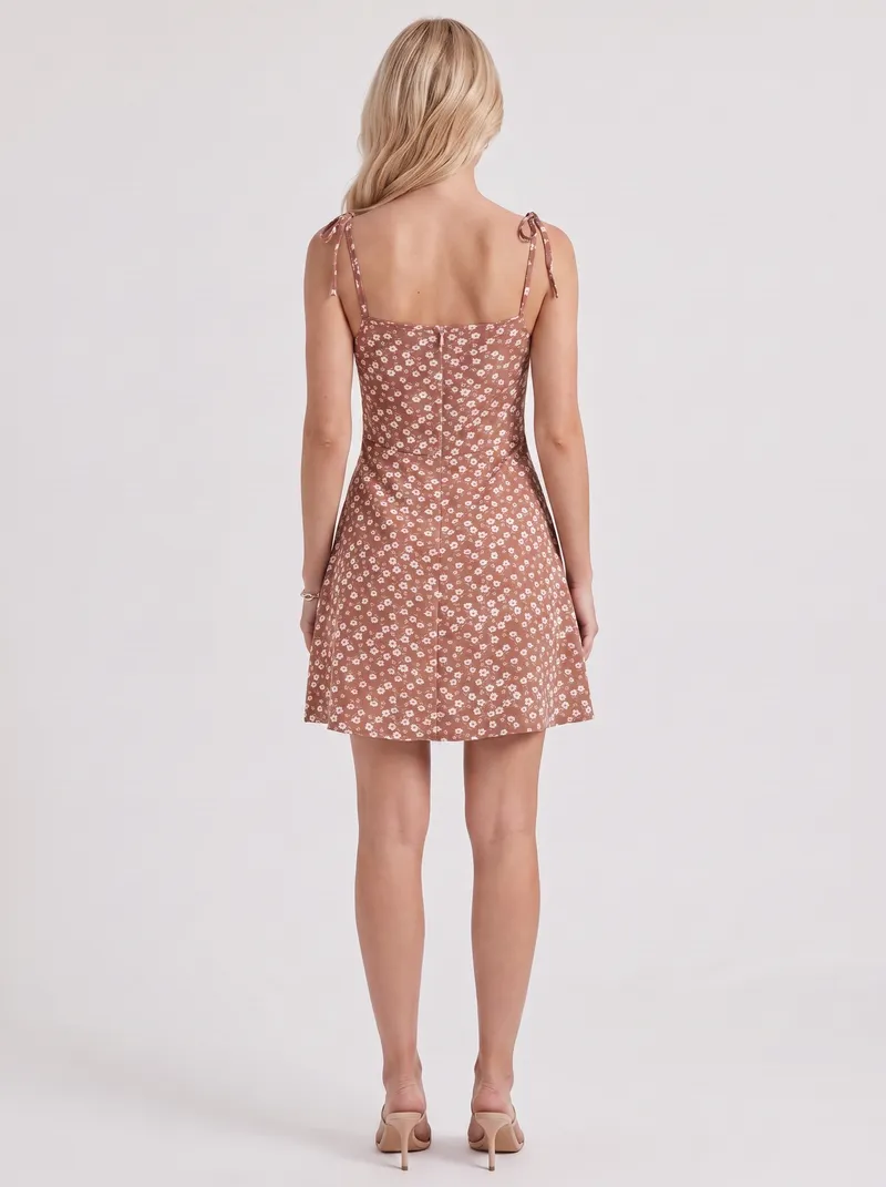 Pippa Ruched Mini Dress - Pink