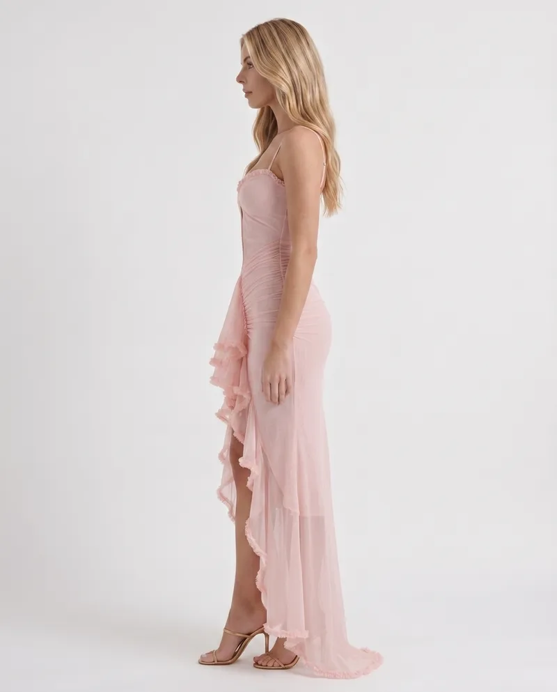 Melina Cutout Maxi Dress - Pink