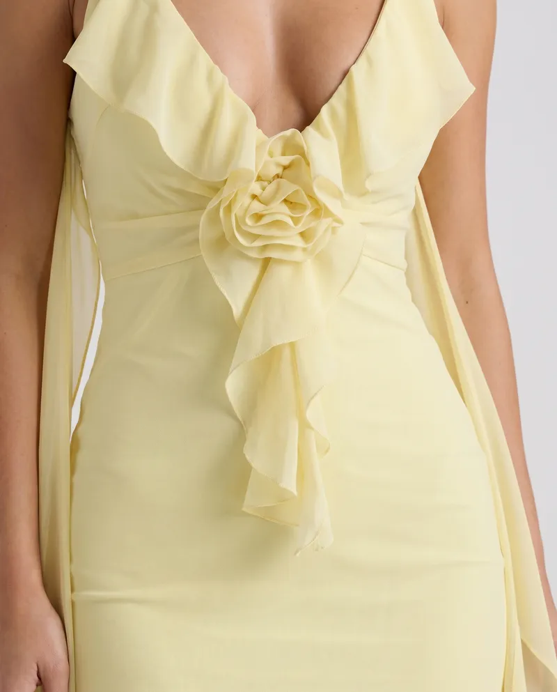 Daniela Slip Maxi Dress - Yellow
