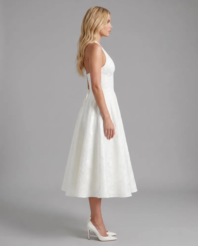 Effie Midi Dress - Ivory
