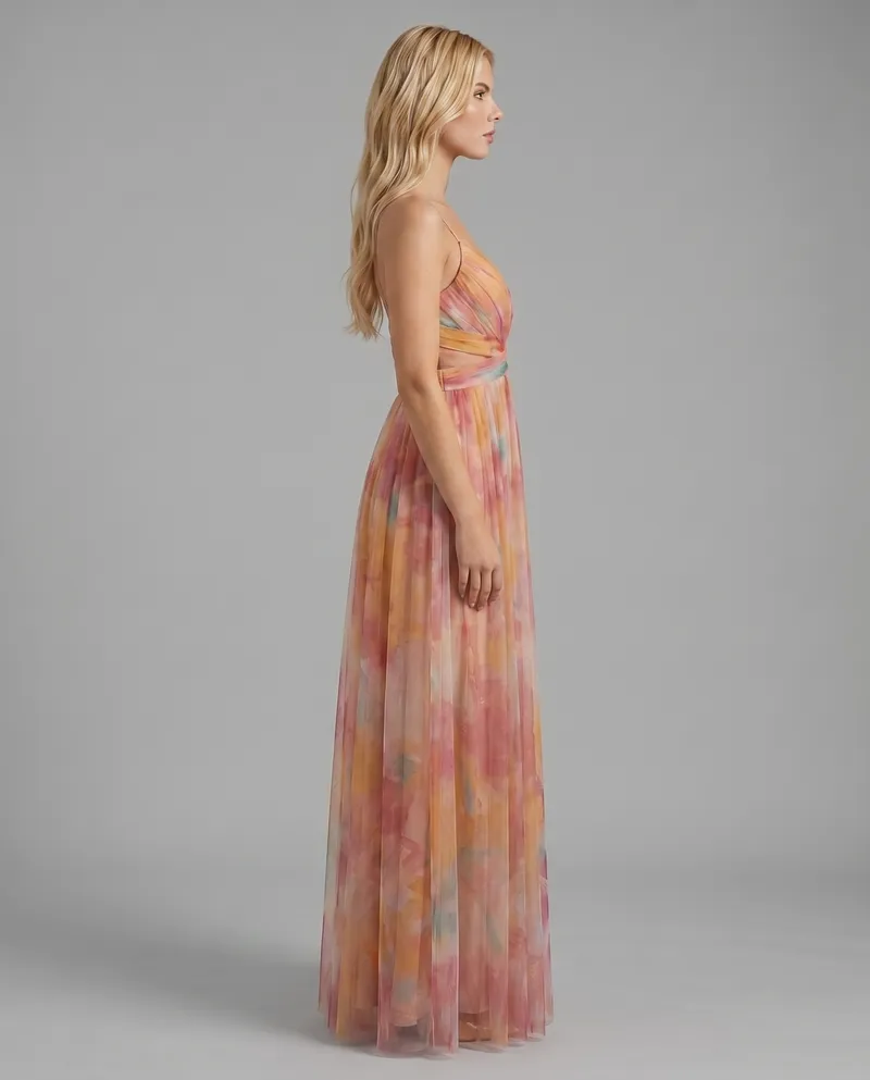 Angela Maxi Dress - Orange