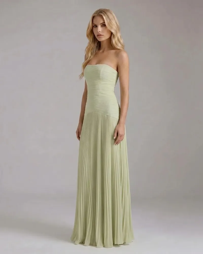 Kenzie Forest Maxi Dress - Green