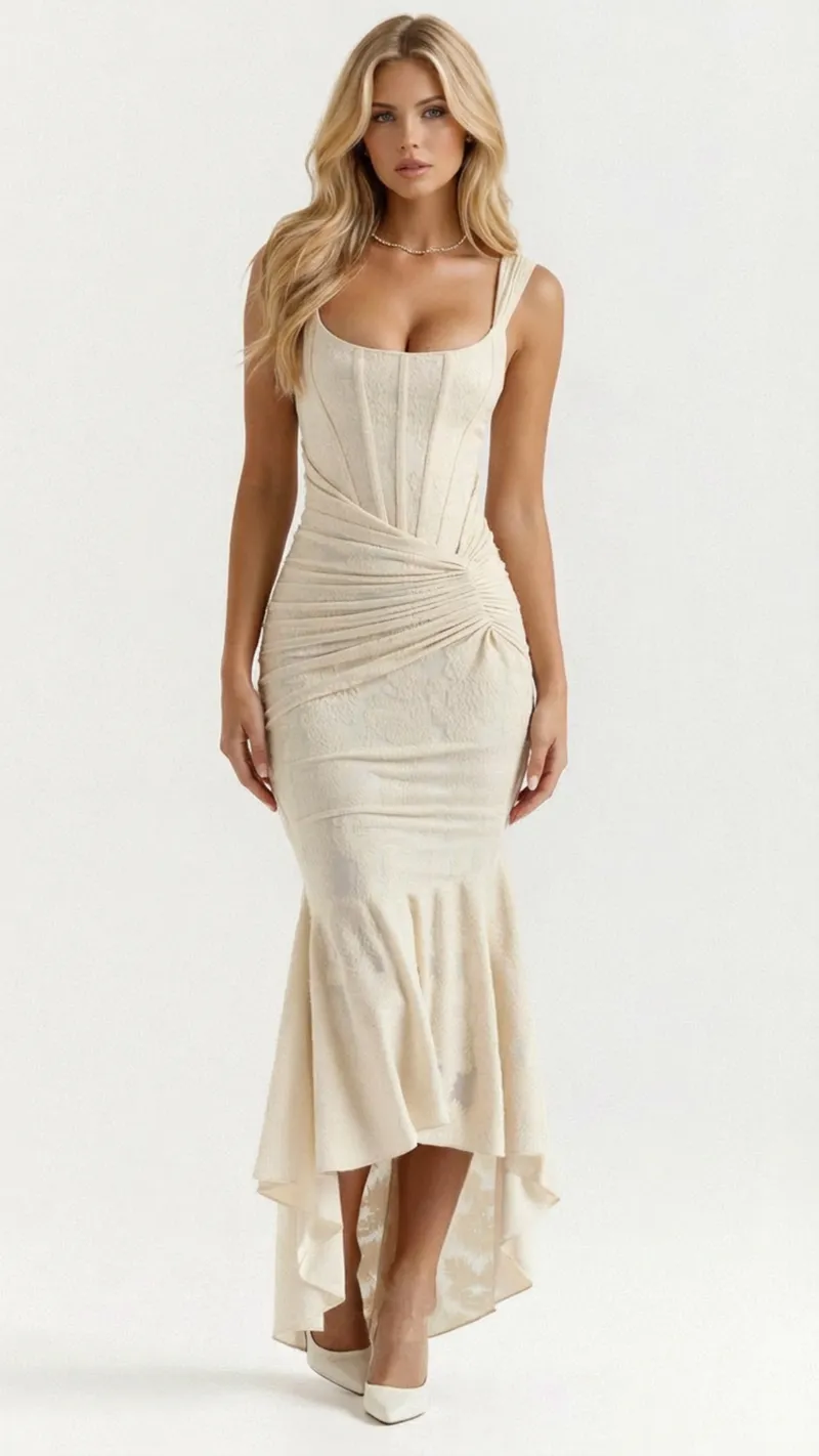 Liana Corset Midi Dress